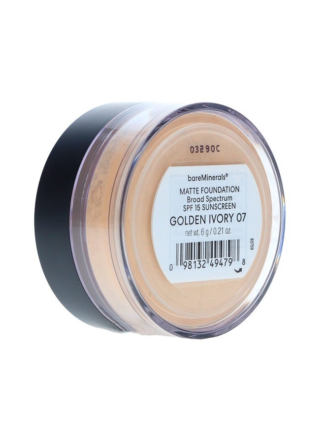 bareMinerals Original Matte Loose Mineral Foundation Broad Spectrum Spf 15, Golden Beige - Image 4