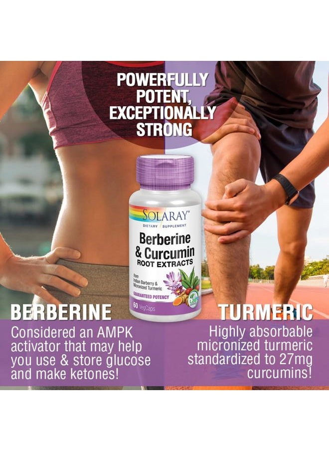 Solaray Solaray Berberine & Curcumin Root Extracts | Healthy Digestive & Cardiovascular Function Support | Lab Verified, 60-Day Guarantee - 60 Servings, 60 VegCaps  - Image 3