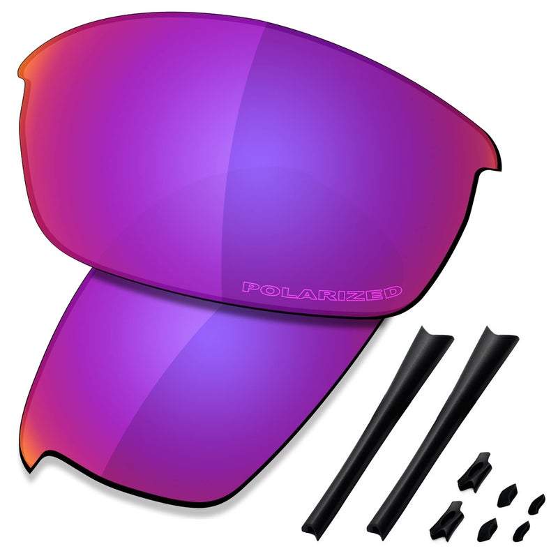 SAUCER Saucer Premium Replacement Lenses & Rubber Kits for Oakley Flak Jacket Sunglasses High Defense - Midnight Sun Polarized - Image 1