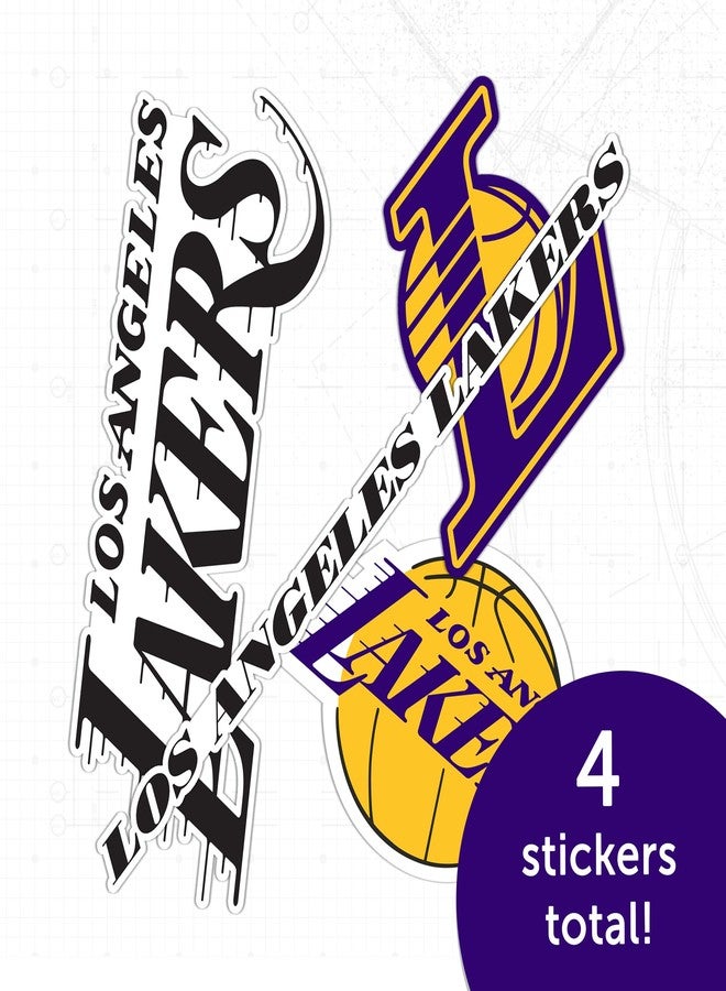 Desert Cactus Los Angeles Lakers Sticker NBA Officially Licensed Vinyl Decal Laptop Water Bottle Car Scrapbook Sheet (Type 2) - Image 5