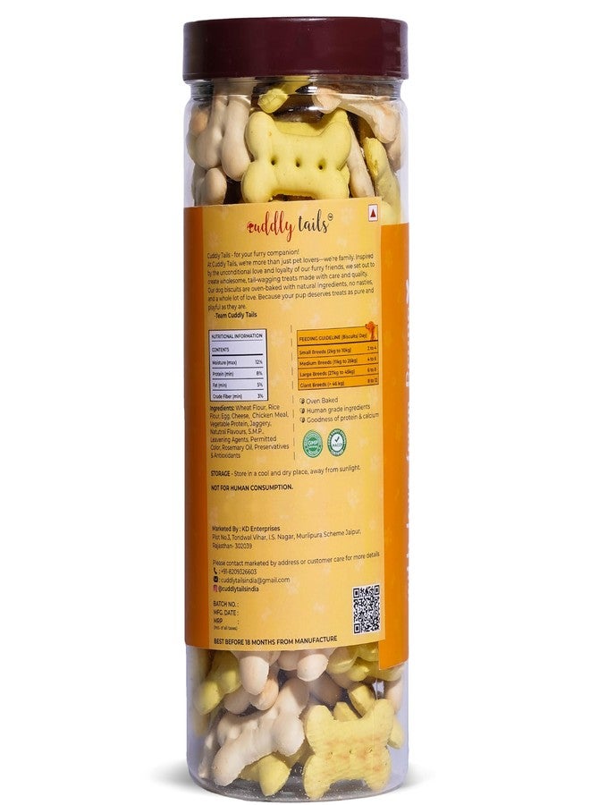 Cuddly Tails بسكويت الكلاب "كادلي تيلز" - بيض وجبن، مكافآت للكلاب البالغة والجراء - 400 غرام - Image 4
