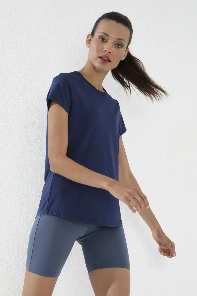 Tommylife TOMMY Women's Solid Short-Sleeve Crew Neck T-Shirt