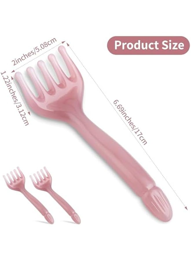 إسكدنيا فرشاة تدليك الرأس اليدوية مع خمس مخالب واي واي بينك وأرجواني للاسترخاء في عيد الأب وعيد الأم - Image 2