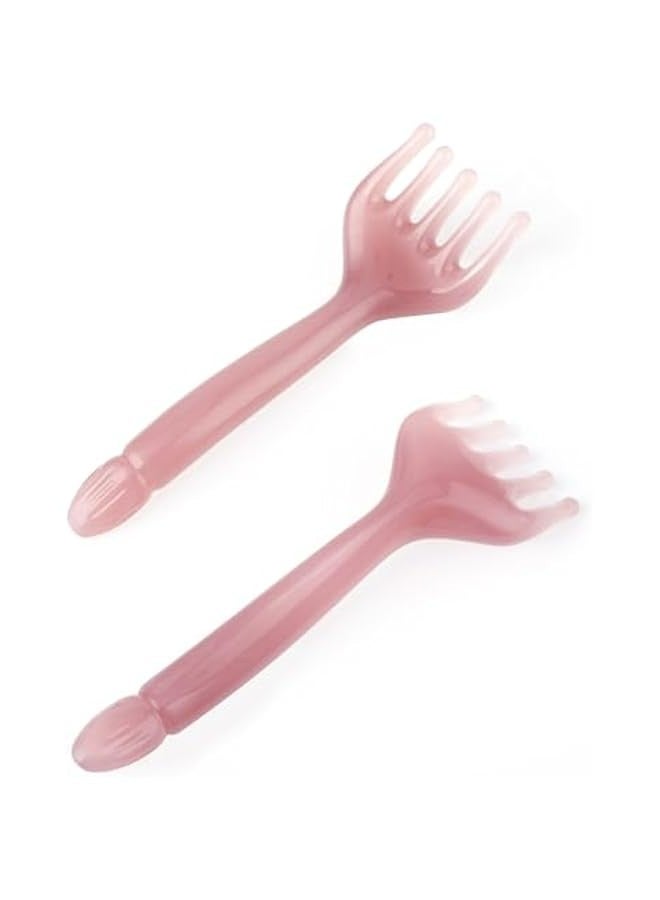 إسكدنيا فرشاة تدليك الرأس اليدوية مع خمس مخالب واي واي بينك وأرجواني للاسترخاء في عيد الأب وعيد الأم - Image 1