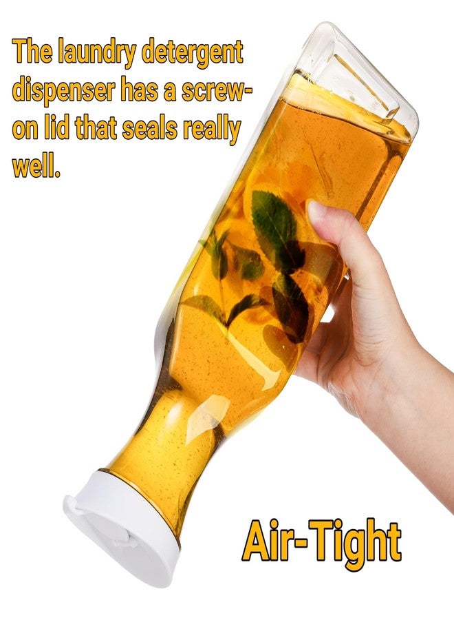 Goaste 8 Pack Laundry Detergent Dispenser, 54oz Laundry Soap Dispenser Bottle with Waterproof Label, Liquid Laundry Detergent Container, Plastic Fabric Softener Organizer for Bleach Powder Beads - Image 3