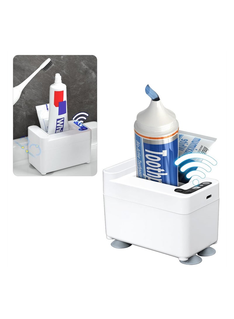SYOSI Automatic Toothpaste Dispenser, Electric Toothpaste Dispenser with Sensor, Toothpaste Dispenser Wall Mounted, Toothpaste Squeezer, Toothpaste Dispenser for Kids  - Image 1