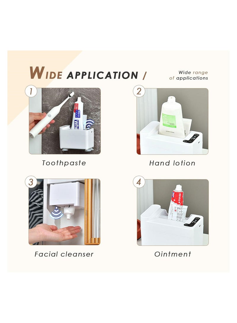 SYOSI Automatic Toothpaste Dispenser, Electric Toothpaste Dispenser with Sensor, Toothpaste Dispenser Wall Mounted, Toothpaste Squeezer, Toothpaste Dispenser for Kids  - Image 4