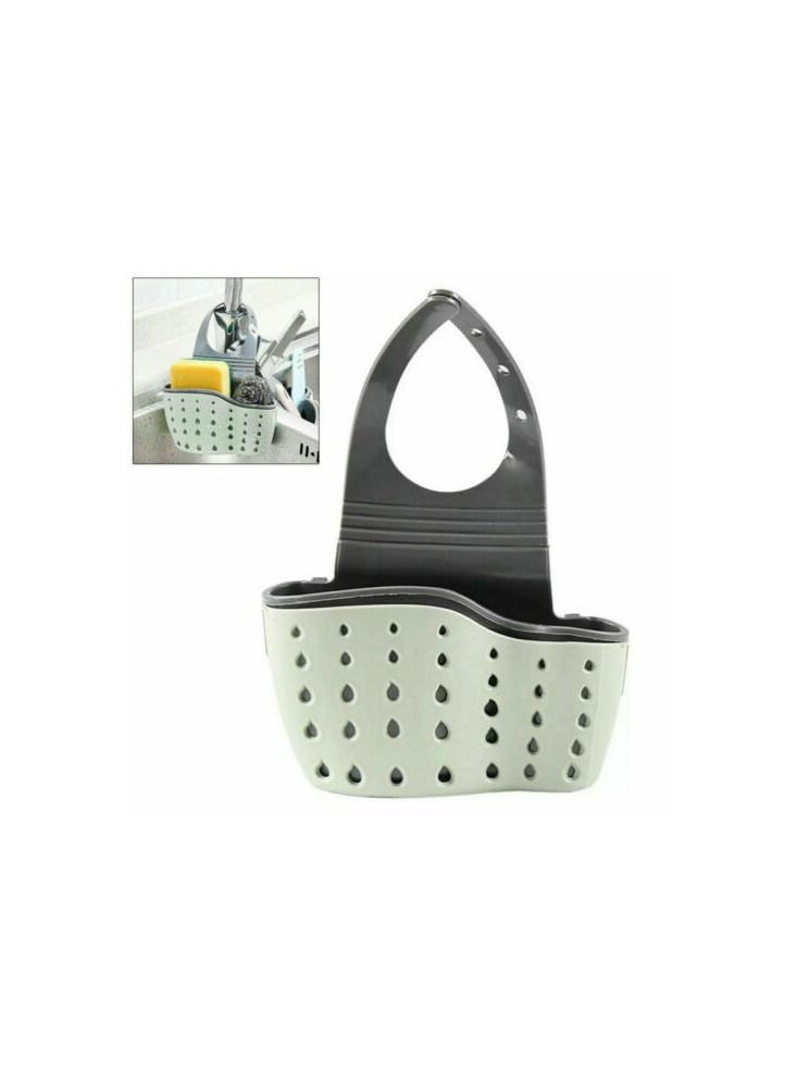 CLICKMART Kitchen Sink Organizer Sponge Holder Green - Image 1