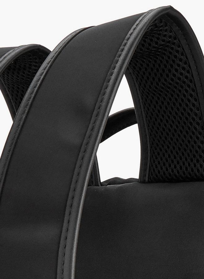 Lee Cooper Solid Backpack With Buckle Closure - Image 4