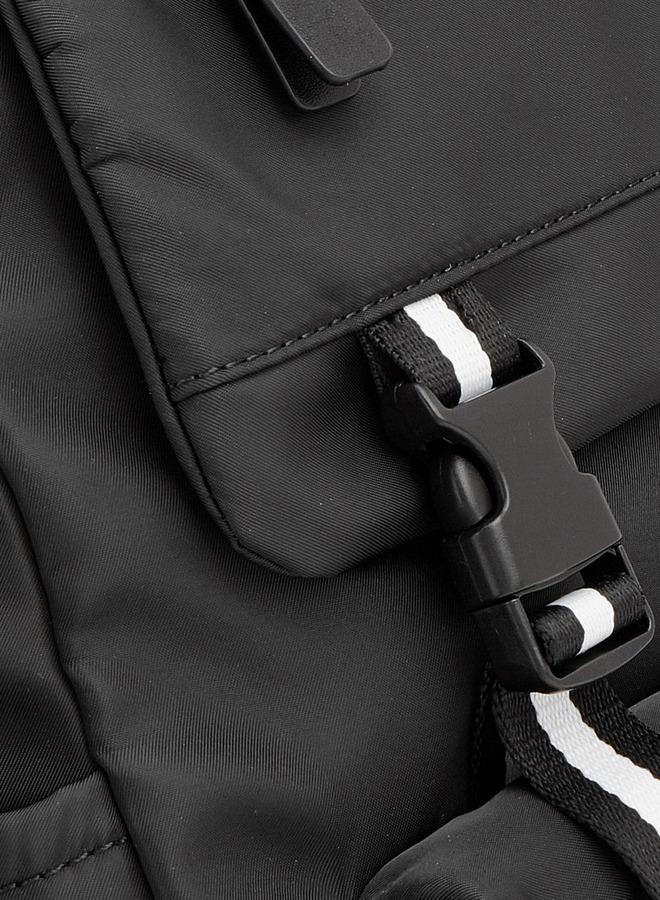 Lee Cooper Solid Backpack With Buckle Closure - Image 3