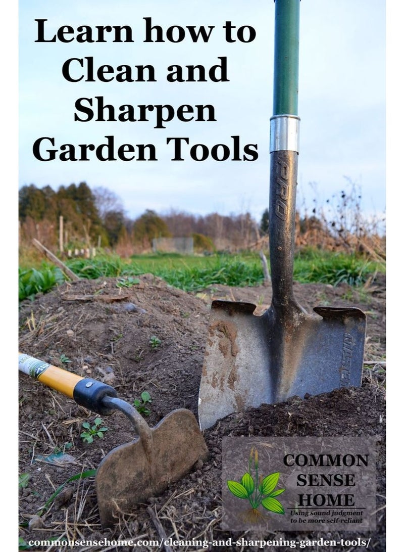 Garden Tools Set, 3-Piece Yard Maintenance Kit with Rake, Leaf Rake, Round Point Shovel, Wooden Handles - Image 2