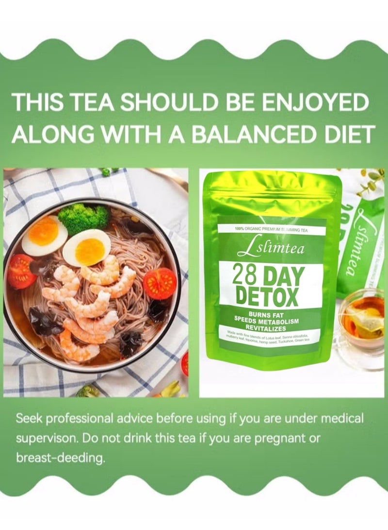 وينز تاون شاي فقدان الوزن العضوي لمدة 28 يومًا: يعزز هضم الدهون والامتصاص ، حركة الأمعاء ، ويدعم صحة المعدة ، ويساعد على الهضم ، ويقلل من تراكم الدهون البطن - Image 5