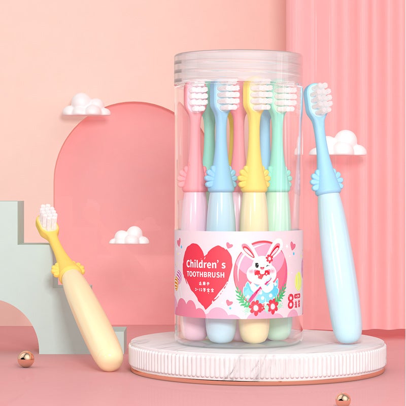 Generic Mikolife Kids Soft Bristle Toothbrush 8-Pack Cartoon Bucket 2-6 years old 