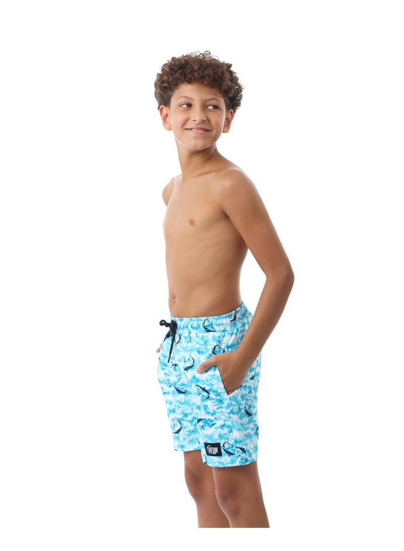 ATUM Shark Attack Boy's Aqua Swim Short - Image 4