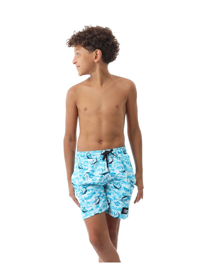 ATUM Shark Attack Boy's Aqua Swim Short - Image 5