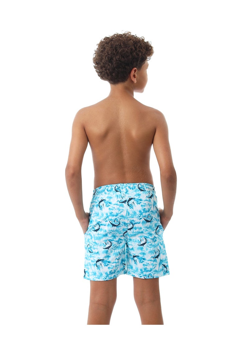 ATUM Shark Attack Boy's Aqua Swim Short - Image 2