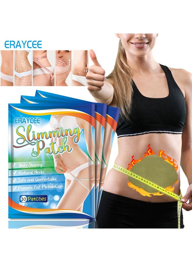 ERAYCEE 30 Patches Slimming Patch, Belly Button Patch For Body Contouring, Tightens And Tones Your Skin, Helps To Improve Your Overall Health, Can Be Used Anytime and Anywhere, Belly Stickers Suitable For All Body Types - Image 1