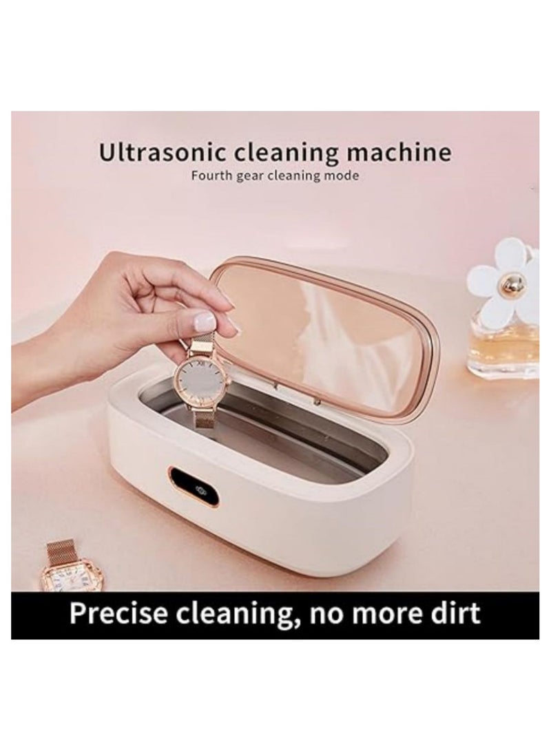 Professional Ultrasonic Jewelry Cleaner, Portable Ultrasonic Cleaner, 45000Hz Household Ultrasonic Machine, for Jewelry Watch Eyeglasses - Image 5