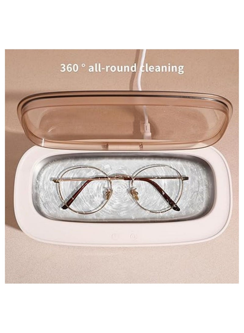 Professional Ultrasonic Jewelry Cleaner, Portable Ultrasonic Cleaner, 45000Hz Household Ultrasonic Machine, for Jewelry Watch Eyeglasses - Image 3