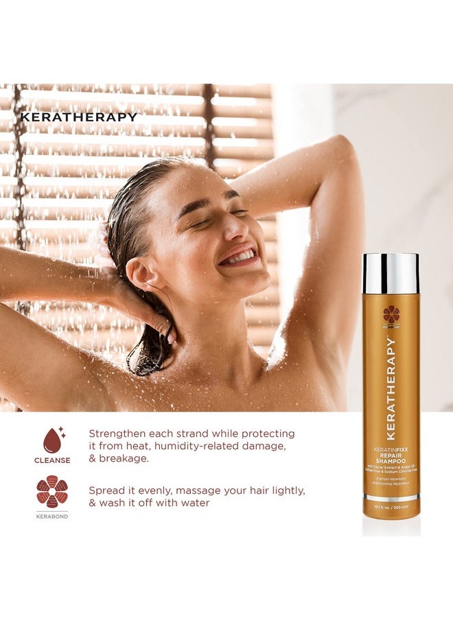 KERATHERAPY Keratin Infused Keratinfixx Repair Conditioner 33.8 Fl. Oz. 1000 Ml Repair Conditioner For Dry Damaged Or Frizzy Hair With Caviar Extract Argan Oil & Kerabond To Repair Breakage  - Image 4