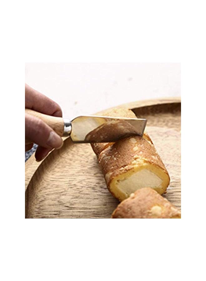Raxoom Pieces Set Cheese Knives with Bamboo Wood Handle Steel Stainless Cheese Slicer Cheese Cutter (Bamboo Handle) - Image 3