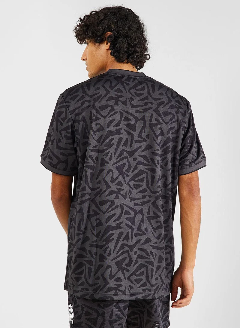 Adidas AOP JERSEY Grey Originals Men JERSEYS