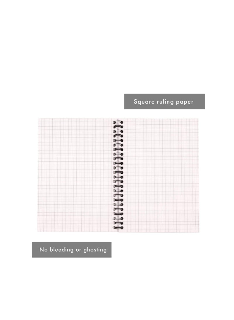 Pukka Pad 1 Pukka Pad, A5 Squared Jotta Book 1-Pack – 21 x 14.9cm - Wirebound Notebook with 5mm Squares on 80GSM White Paper with Perforated Edges for Easy Removal - 200 Pages - Image 5