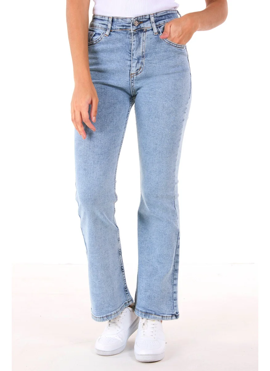 Tofisa 23049-ICE-BLUE Flared Jeans