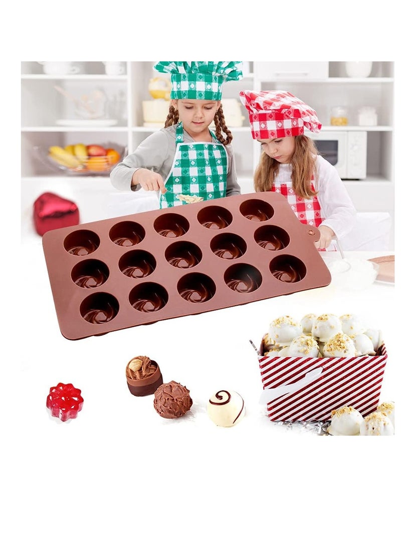 general 4 Packs Silicone Molds for Chocolate, Food Grade no-stick Baking, candy and butter Mold with different shape - Image 5