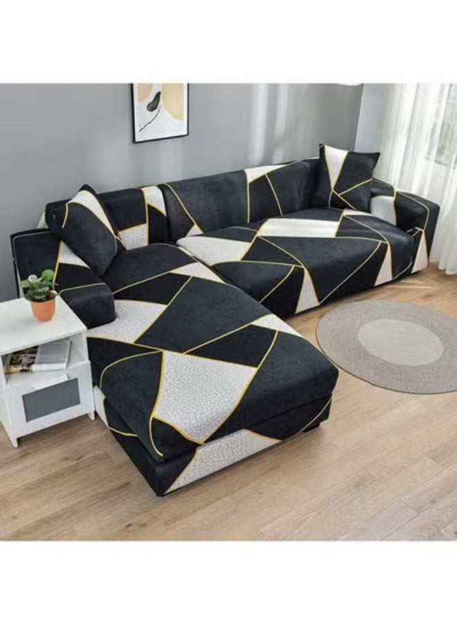 Various Sizes Sofa Cover 1/2/3/4 Seater Spandex Non Slip Soft Couch Sofa Cover, High Elastic Stretch Fabric Sofa Cover, Washable, for Living Room Furniture Cover