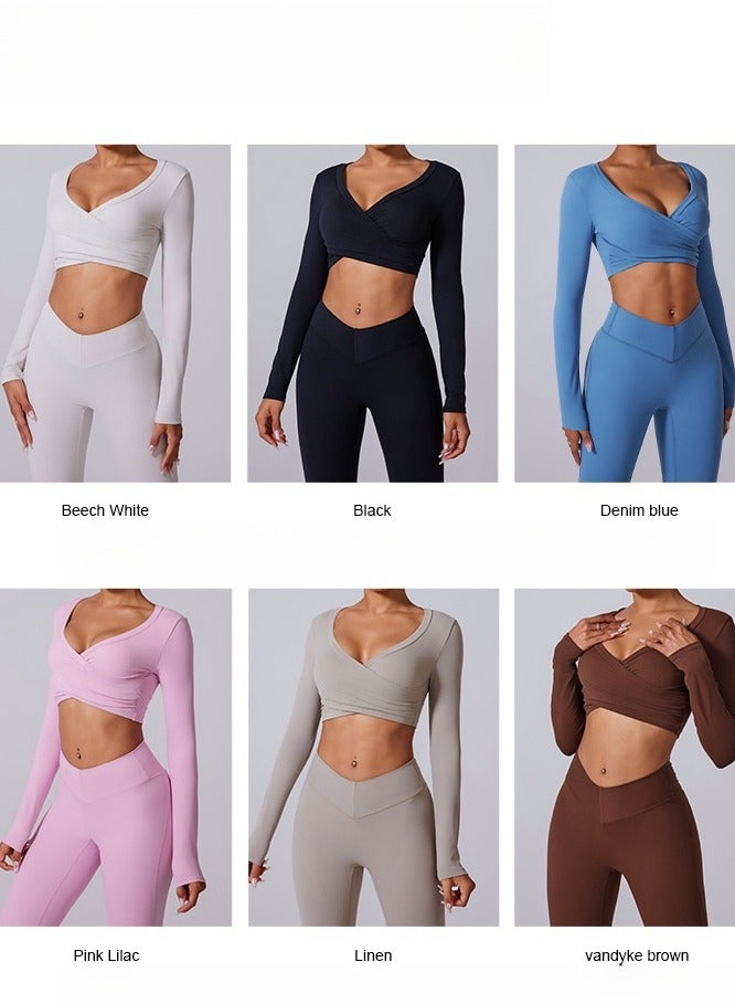 New Product Style Body Shaping Sports and Leisure Yoga Clothing Set - Image 5