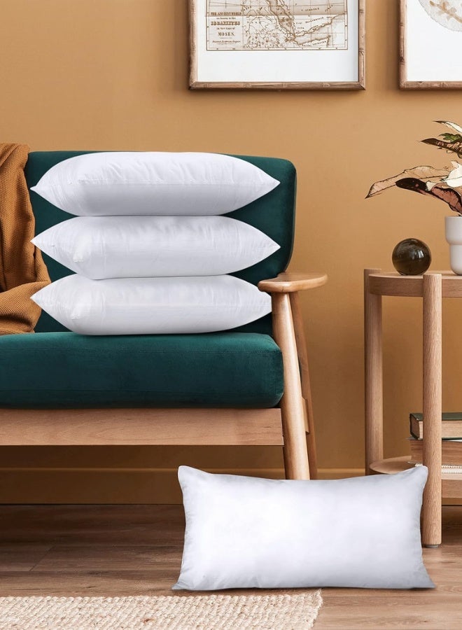 Chase Up Cushion Inner Pads (Pack of 4), Stuffer Inserts, Hollowfibre Rectangular Pillows (White) 30x50 cm (Pack of 4)EU0398 - Image 2