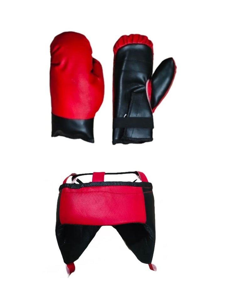 Spiro Kids Champ Junior Boxing Set | 1 Punching Bag, 1 Head Guard, 2 Boxing Gloves | Boxing Training Punching Bag & Gloves for Boys & Girls - Image 3