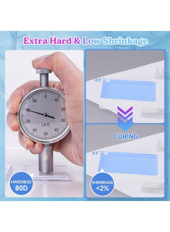 LET'S RESIN راتنج UV، 200 جرام، مجموعة راتنج UV عالية اللزوجة واضحة وكثيفة، تجفيف سريع وانكماش منخفض، راتنج إبوكسي للأشغال اليدوية، التغطية، التشكيل - Image 4