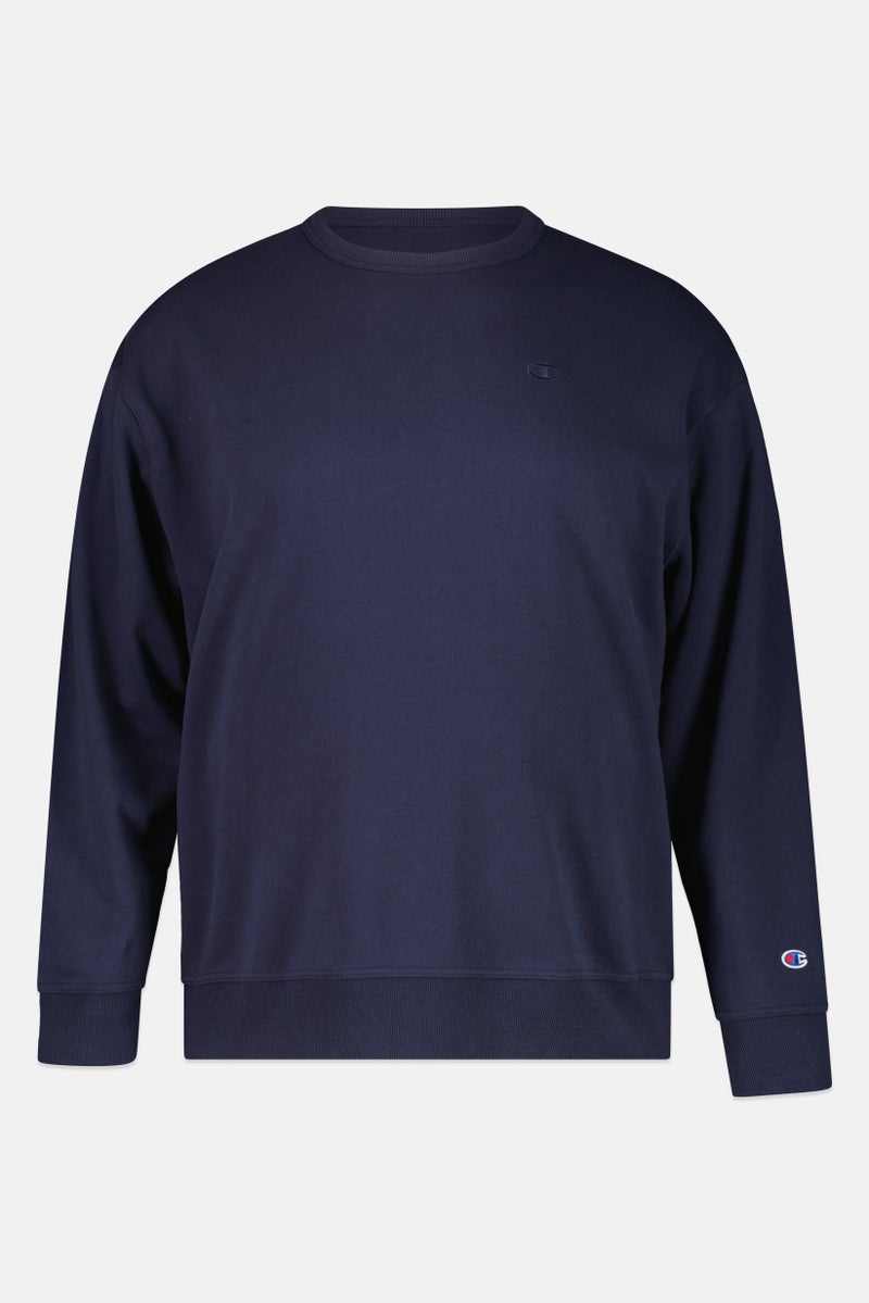 Champion Men Sportswear Fit Long Sleeve Outdoor Sweatshirts, Navy - Image 2