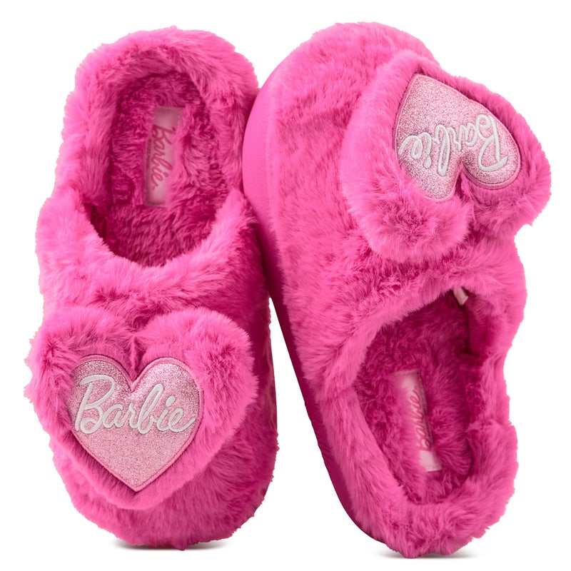 Barbie Womens Slippers Fuzzy House Slippers for Women Outdoor and Indoor Soft Plush - Image 3