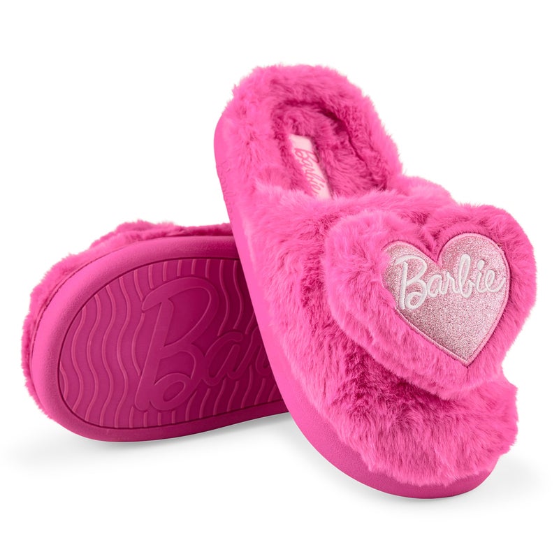 Barbie Womens Slippers Fuzzy House Slippers for Women Outdoor and Indoor Soft Plush - Image 1