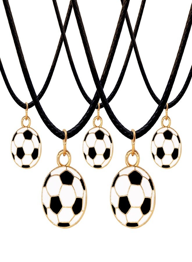 Omlisca Soccer Ball Pendant Necklaces 24 Pack Soccer Party Decor Goodie Bags Fillers for Sport Party Favors Football Birthday Gifts Wedding Carnival School Rewards - Image 1