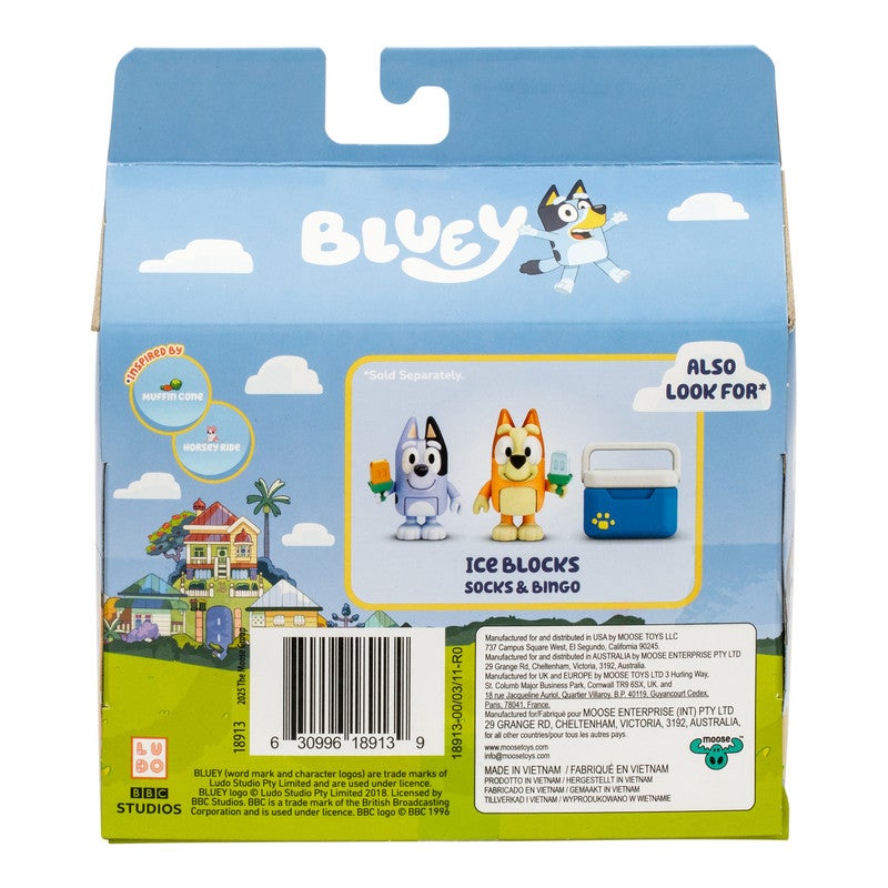 BLUEY S13 FIGURE 2PK SPRING TIME BLUEY & MUFFIN - Image 2