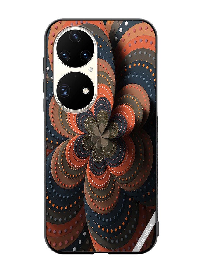 VR CREATIVE Protective Case Cover For Huawei P50 Pro Flower Design Multicolour - Image 1