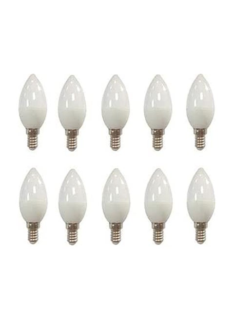 Everstar Set Of 10 Candle LED Bulb 6 Watt Warm Light