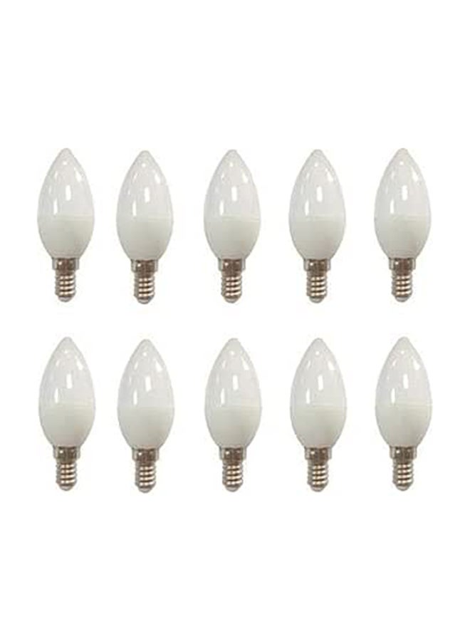 Generic - Everstar Set Of 10 Candle LED Bulb 6 Watt Warm Light - Image 1
