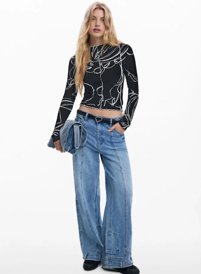 ديسيجوال تي شيرت مزهرية