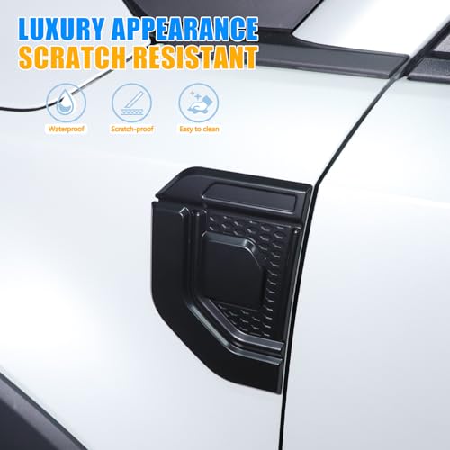 LLKUANG Car Fender Air Vent Trim Sticker Compatible with Toyota Land Cruiser Prado 250 J250 LC250 /Le-x-us 2024 2025,Car Side Vent Cover Hood Intake Bezel Trim,Side Scoop Hood Sticker Car Exterior Accessories - Image 3