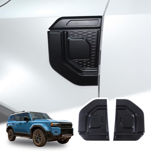 LLKUANG Car Fender Air Vent Trim Sticker Compatible with Toyota Land Cruiser Prado 250 J250 LC250 /Le-x-us 2024 2025,Car Side Vent Cover Hood Intake Bezel Trim,Side Scoop Hood Sticker Car Exterior Accessories - Image 1