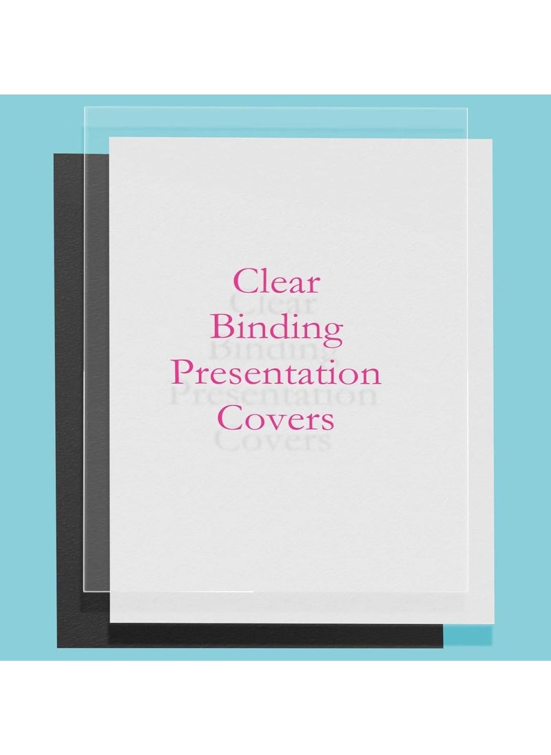 MARKQ [Pack of 100] A4 Clear Binding Sheets, [200 Micron] Transparent Report Covers for Binding, Protective Plastic Covers for Office, School & Business Use  - Image 4
