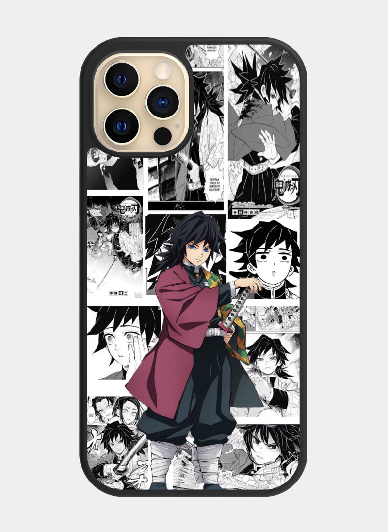 PXLAAT iPhone 12 Pro case cover  Giyu Tomioka - Image 1