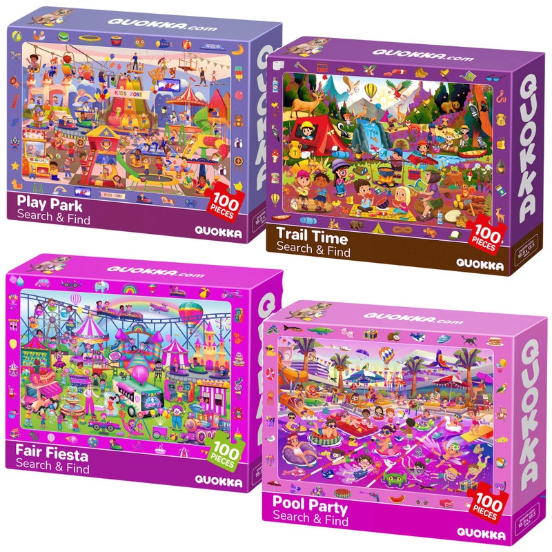 quokka Toddler Educational Toys for 1 2 Years Old Boys and Girls - 6 Alphabet Wooden Puzzles by QUOKKA - Improved Version - Image 1