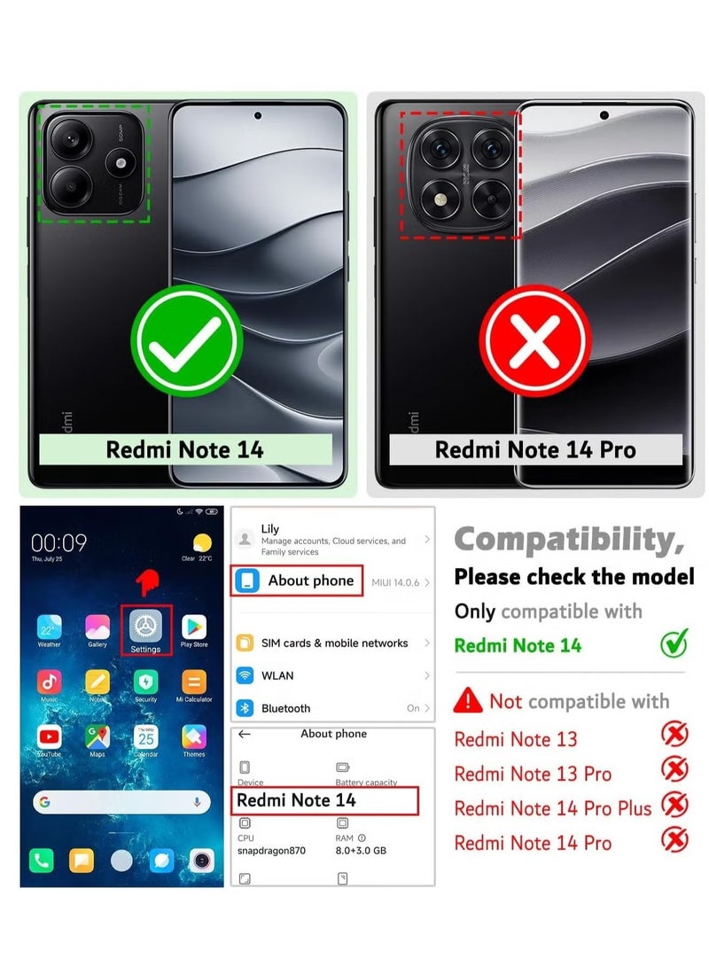 JAJEEK Xiaomi Redmi Note 14 5G Case – Shockproof TPU Bumper with Magnetic Car Mount Holder, Rotational Metal Ring Grip Kickstand, Full Protection for Redmi Note 14 5G - Image 3