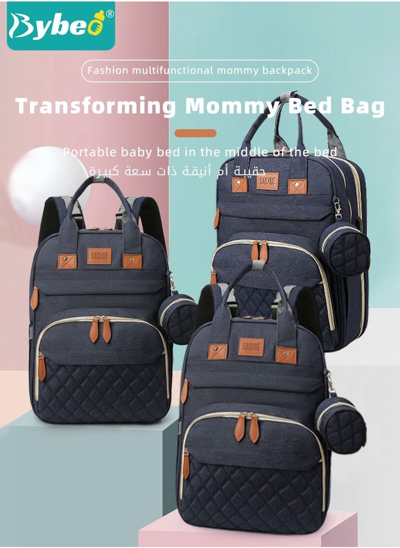 Bybeo - Baby Diaper Bag Backpack, Multifunction Diapers Changing Station for Boys Girls Outdoor and Travel, Infant Shower Gifts, Large Capacity, 900d Oxford, USB Port - Image 1